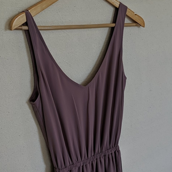 Mauve Chiffon Maxi Dress - Bridesmaids - Picture 2 of 6